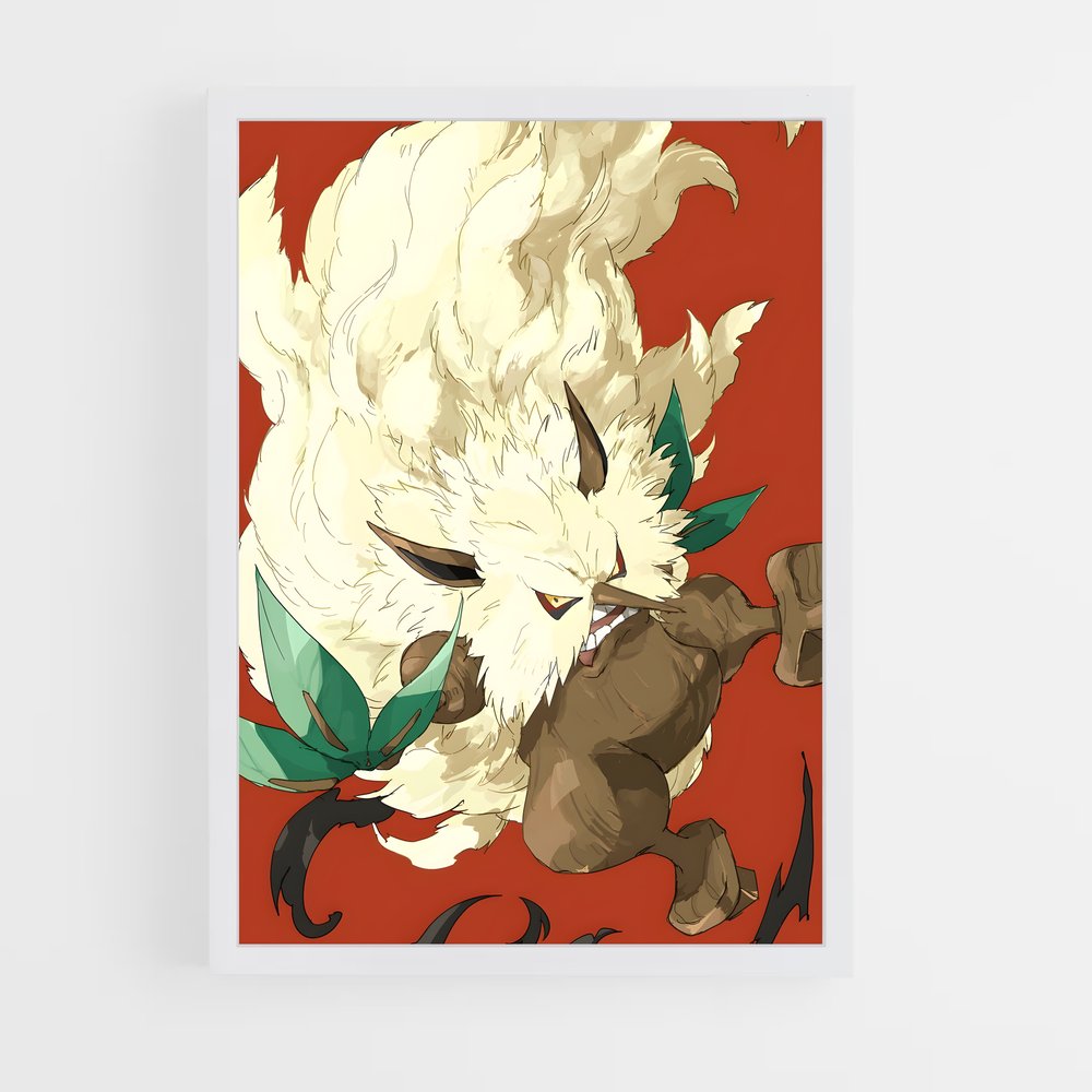 Poster Chat des Feuilles – affiche Pokemon (vue 3)