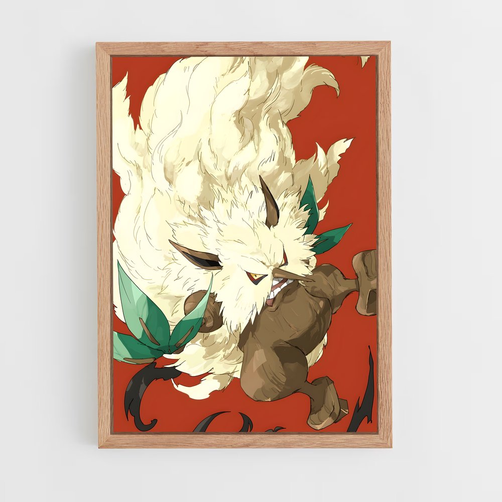 Poster Chat des Feuilles – affiche Pokemon (vue 4)