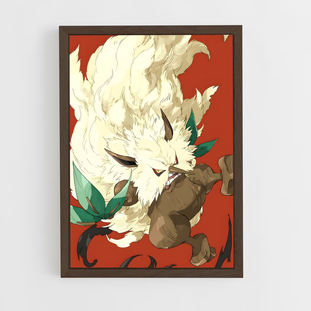 Poster Chat des Feuilles – affiche Pokemon (vue 5)