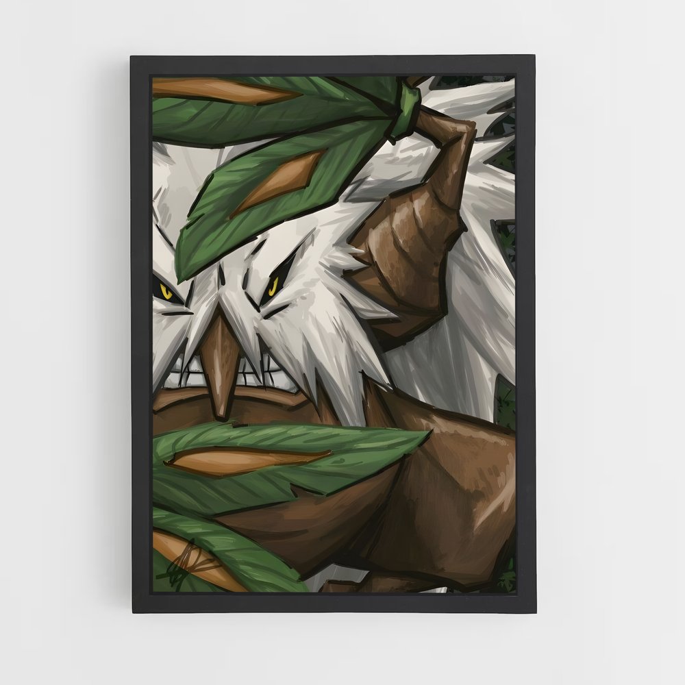 Poster Shiftry Ébène et Ivoire – affiche Pokemon (vue 2)