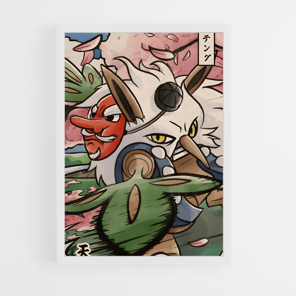 Poster Shiftry duo – affiche Pokemon (vue 3)