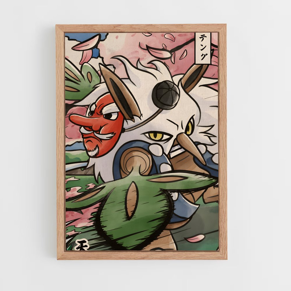 Poster Shiftry duo – affiche Pokemon (vue 4)