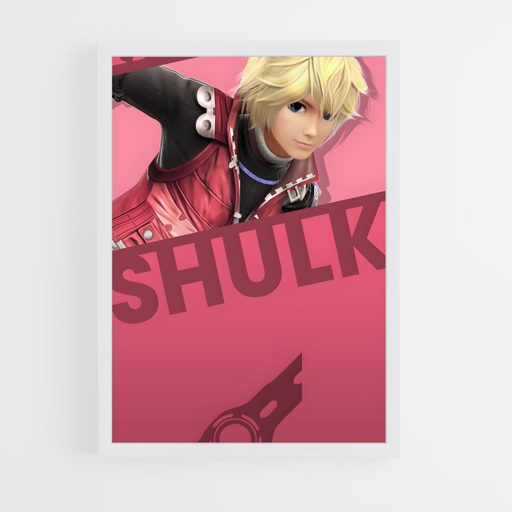 Poster Shulk épique – affiche Super Smash Bros (vue 3)