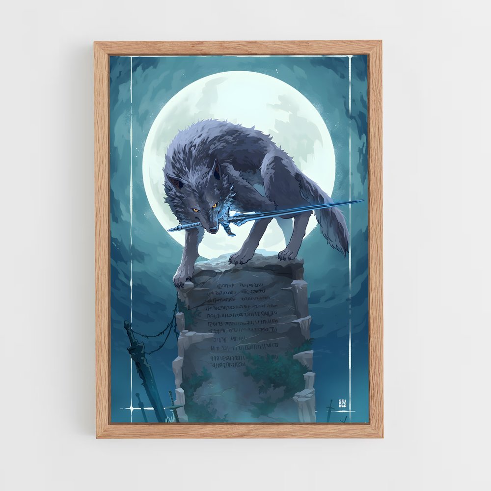 Poster Le Grand Loup – affiche Dark souls (vue 4)