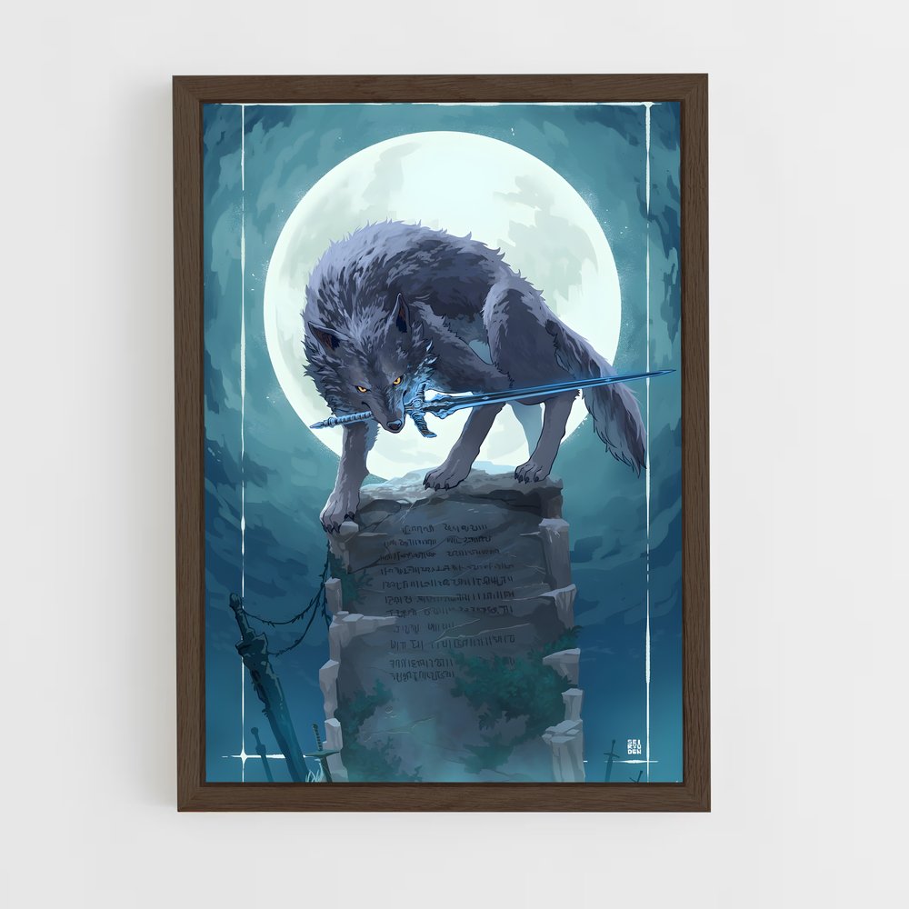 Poster Le Grand Loup – affiche Dark souls (vue 5)