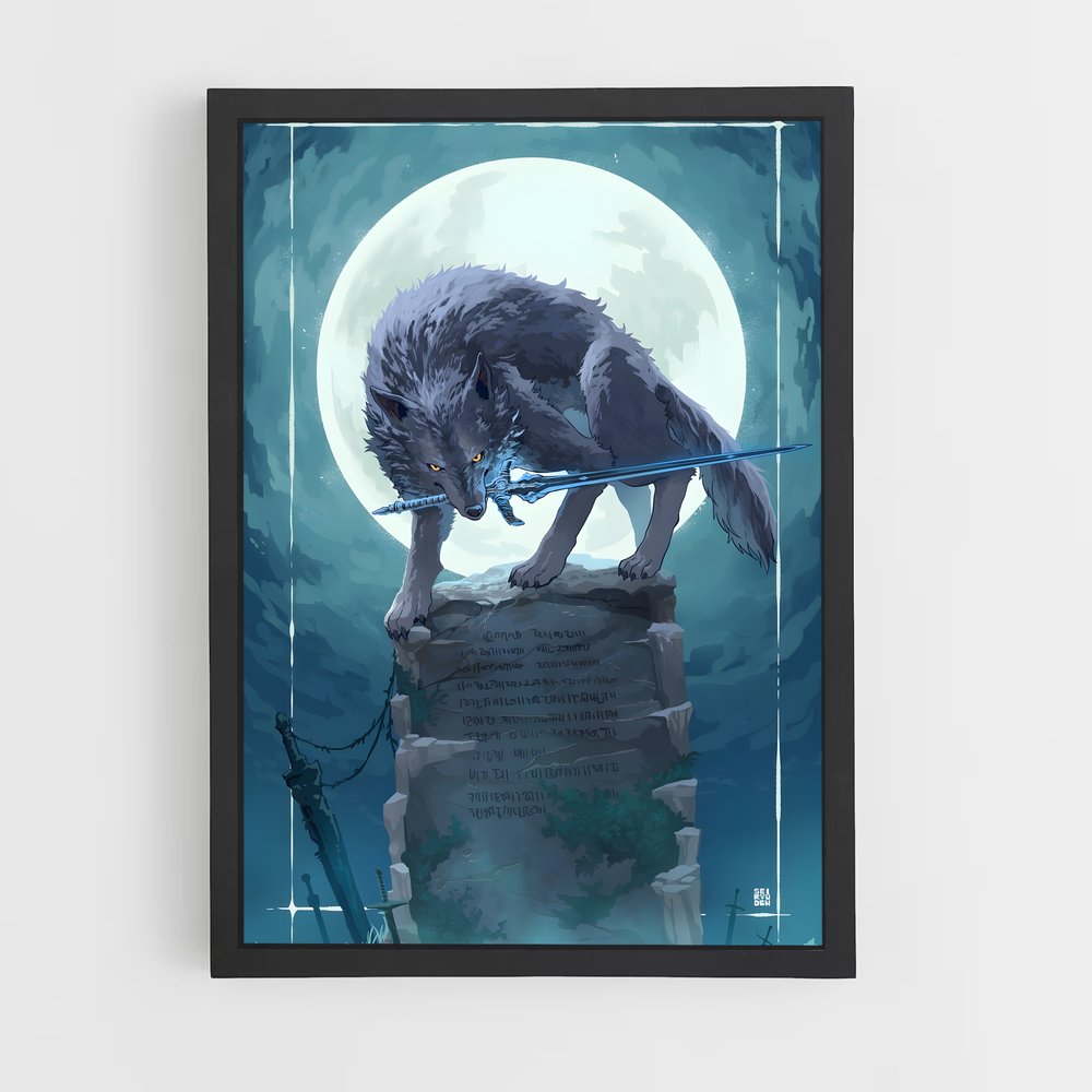 Poster Le Grand Loup – affiche Dark souls (vue 2)