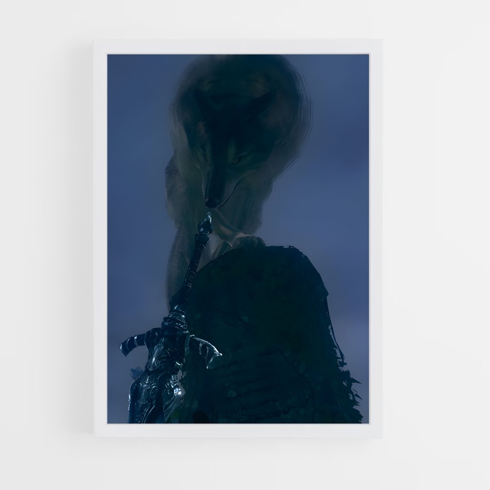 Poster Le Gardien des Rocs – affiche Dark souls (vue 3)