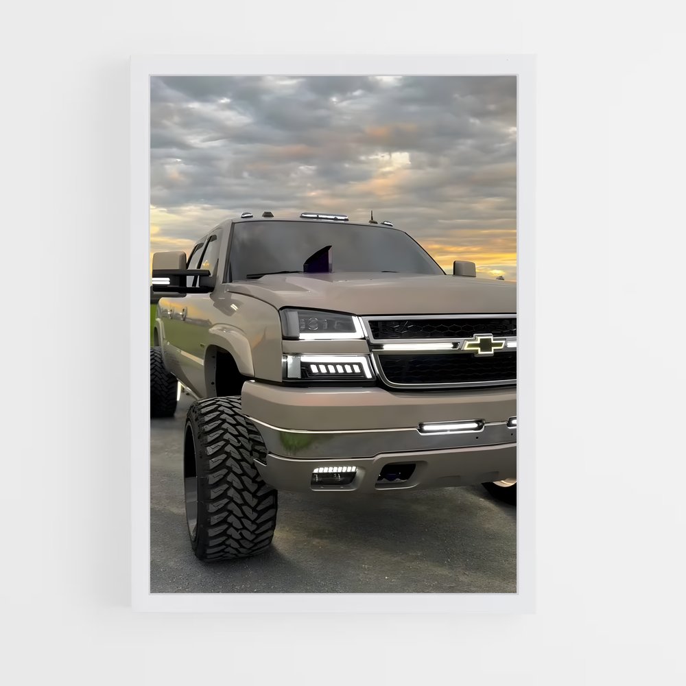 Poster Big Wheels Silverado – affiche Chevrolet (vue 3)