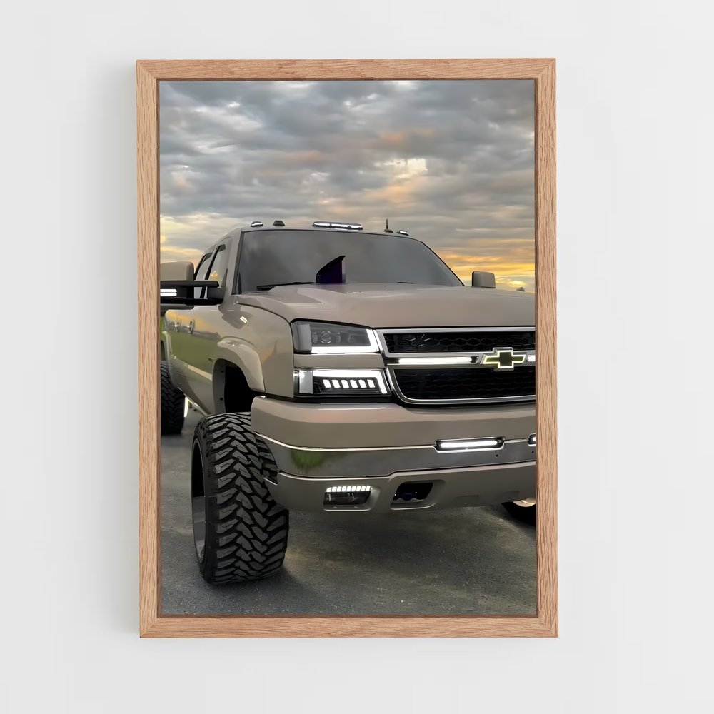 Poster Big Wheels Silverado – affiche Chevrolet (vue 4)
