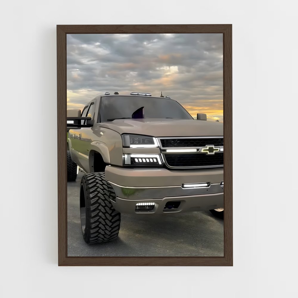 Poster Big Wheels Silverado – affiche Chevrolet (vue 5)