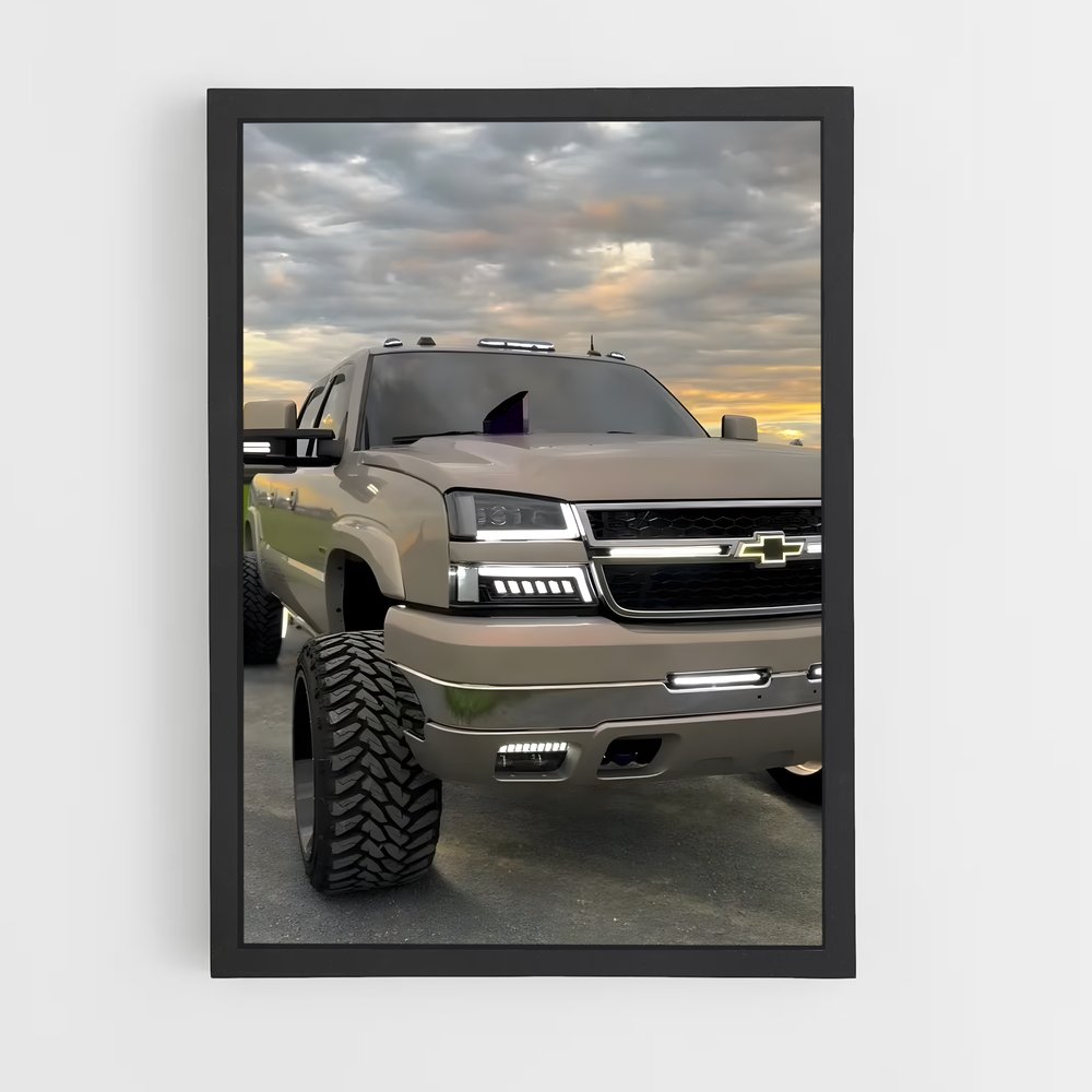 Poster Big Wheels Silverado – affiche Chevrolet (vue 2)