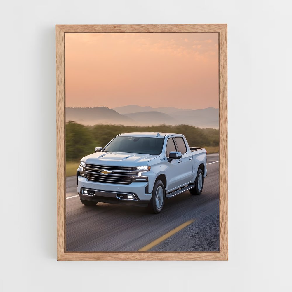 Poster Silverado route – affiche Chevrolet (vue 4)