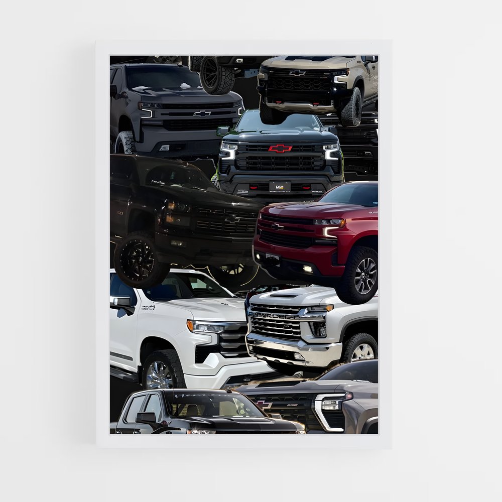 Poster Trucks en Folie – affiche Chevrolet (vue 3)