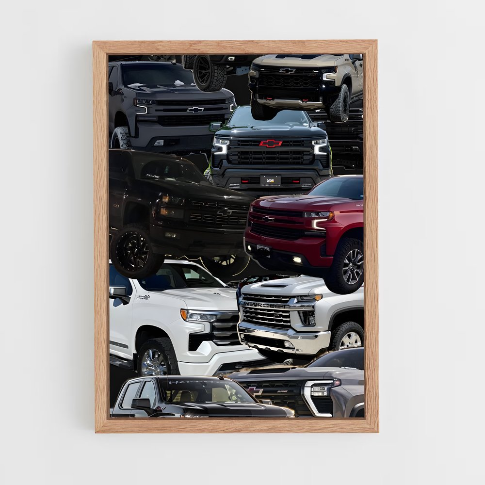 Poster Trucks en Folie – affiche Chevrolet (vue 4)