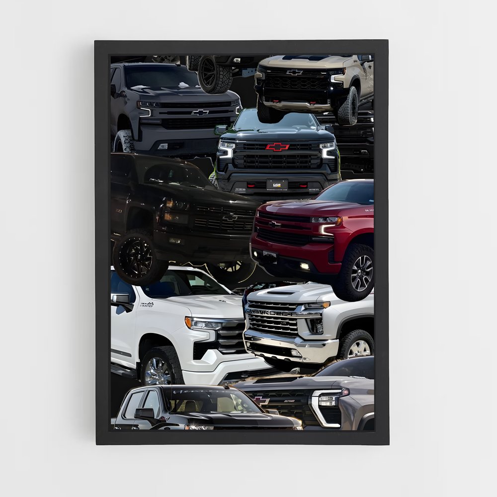 Poster Trucks en Folie – affiche Chevrolet (vue 2)