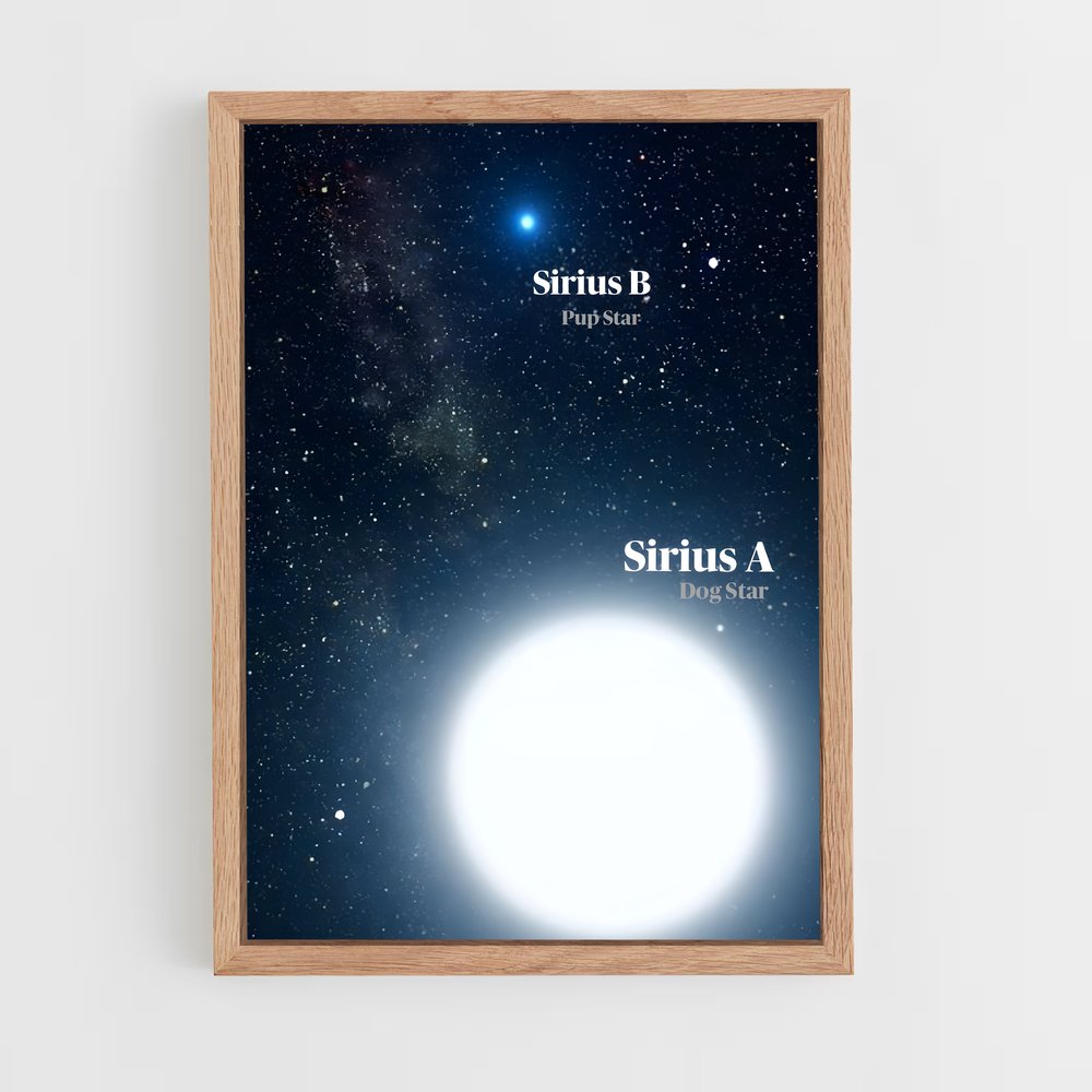 Poster Sirius Éblouissant – affiche Étoiles (vue 4)