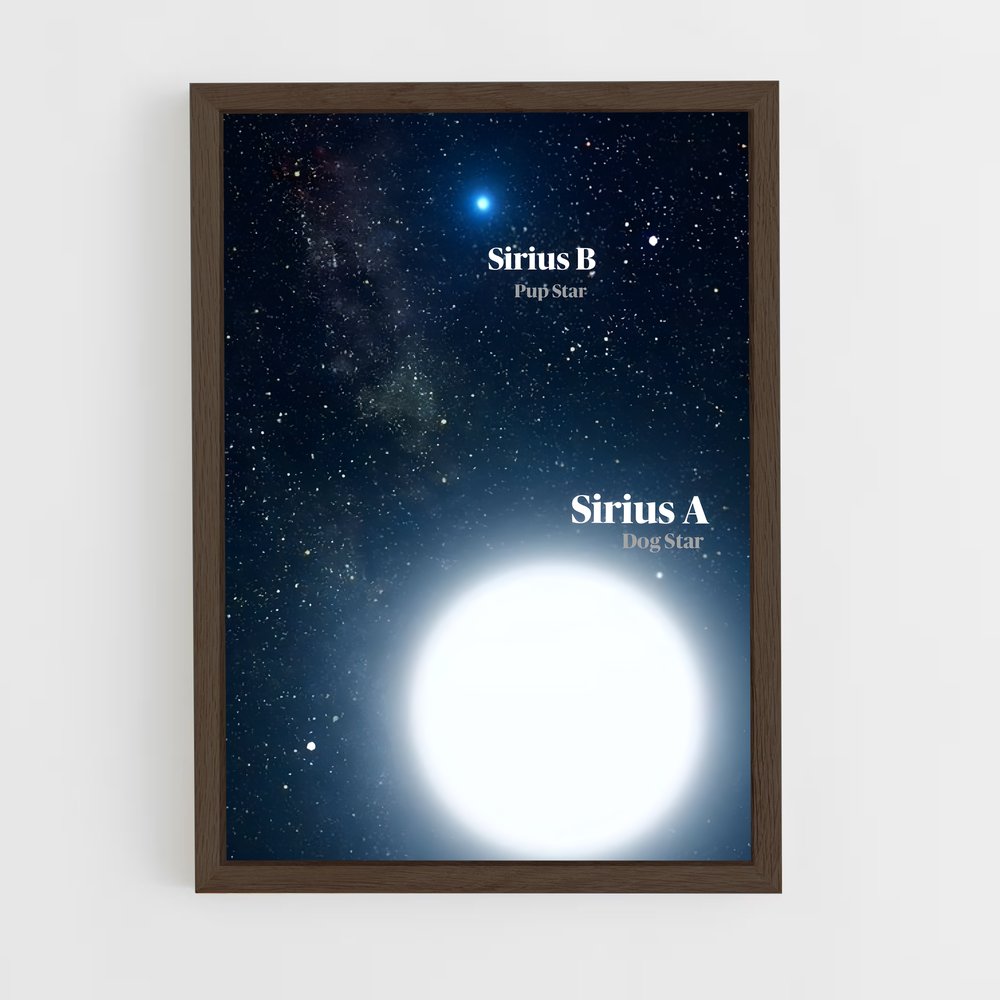 Poster Sirius Éblouissant – affiche Étoiles (vue 5)