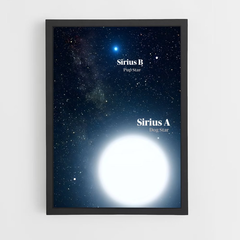 Poster Sirius Éblouissant – affiche Étoiles (vue 2)