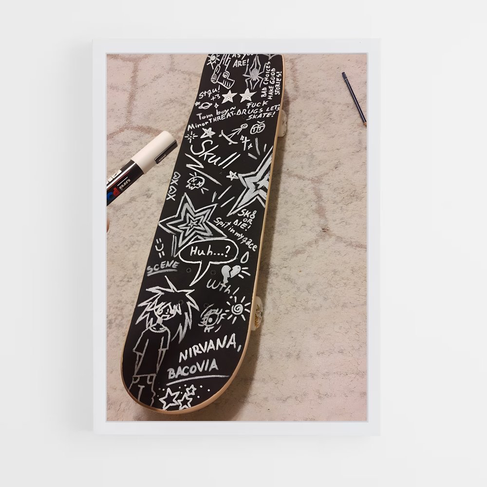 Poster Graffiti Skate – affiche Skateboard (vue 3)