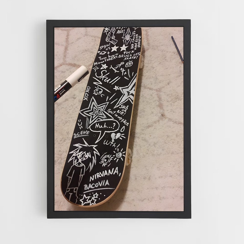 Poster Graffiti Skate – affiche Skateboard (vue 2)
