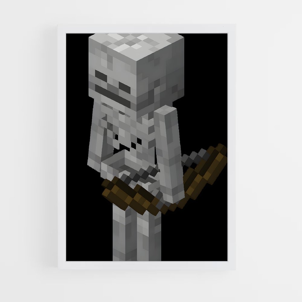 Poster Pixel Knight – affiche Minecraft (vue 3)