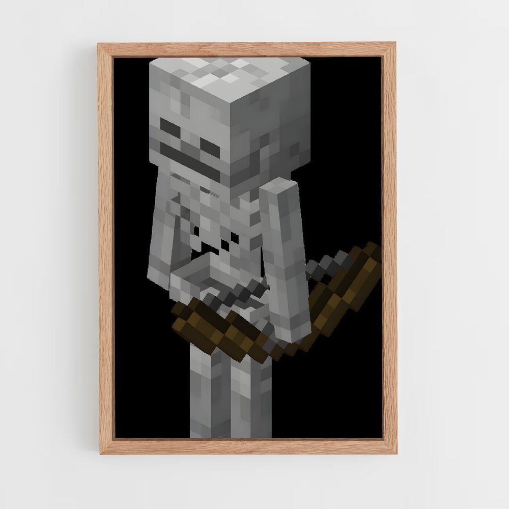 Poster Pixel Knight – affiche Minecraft (vue 4)