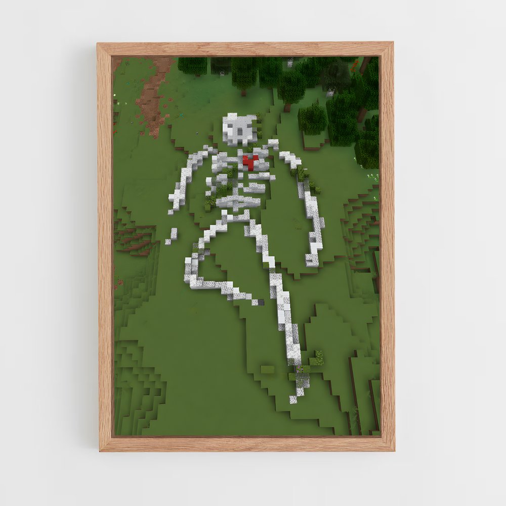 Poster Skeleton Champ – affiche Minecraft (vue 4)