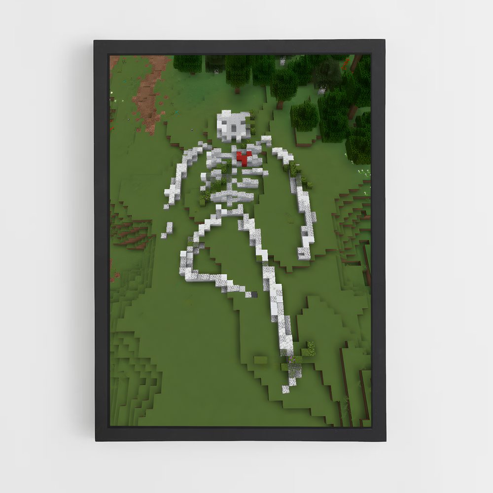 Poster Skeleton Champ – affiche Minecraft (vue 2)