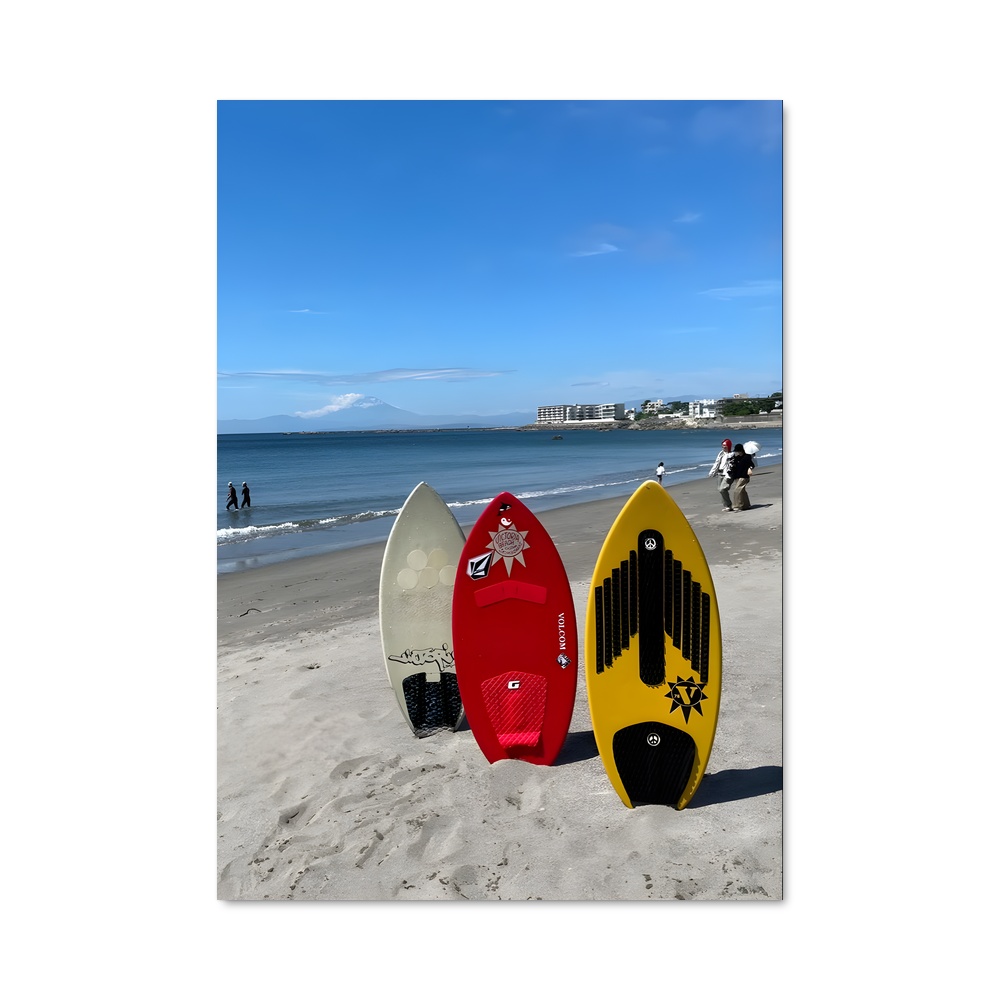 Poster Skimboard vagues