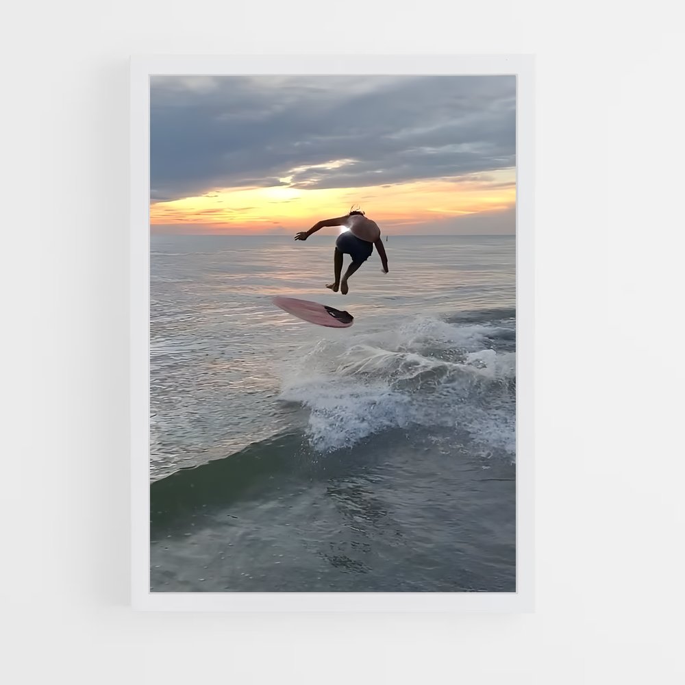 Poster Surf & Skim – affiche Skimboard (vue 3)