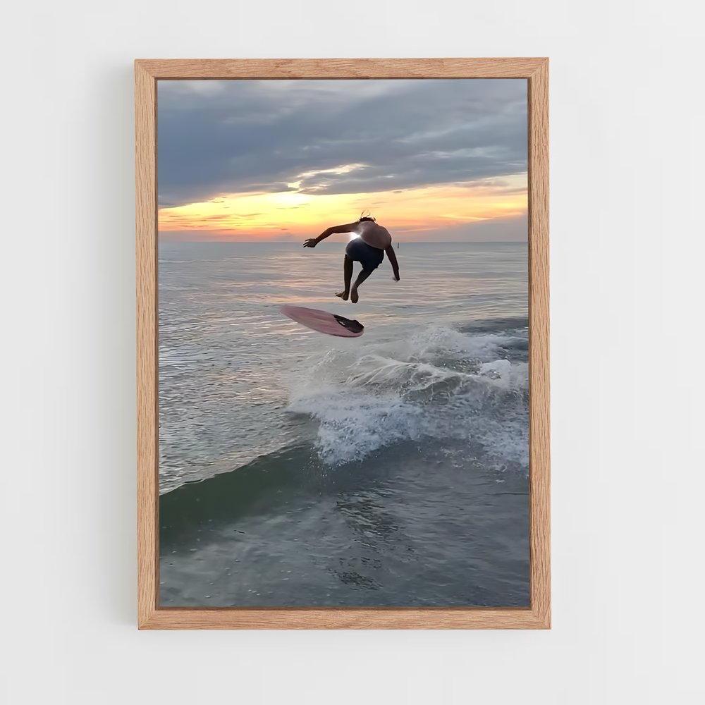 Poster Surf & Skim – affiche Skimboard (vue 4)