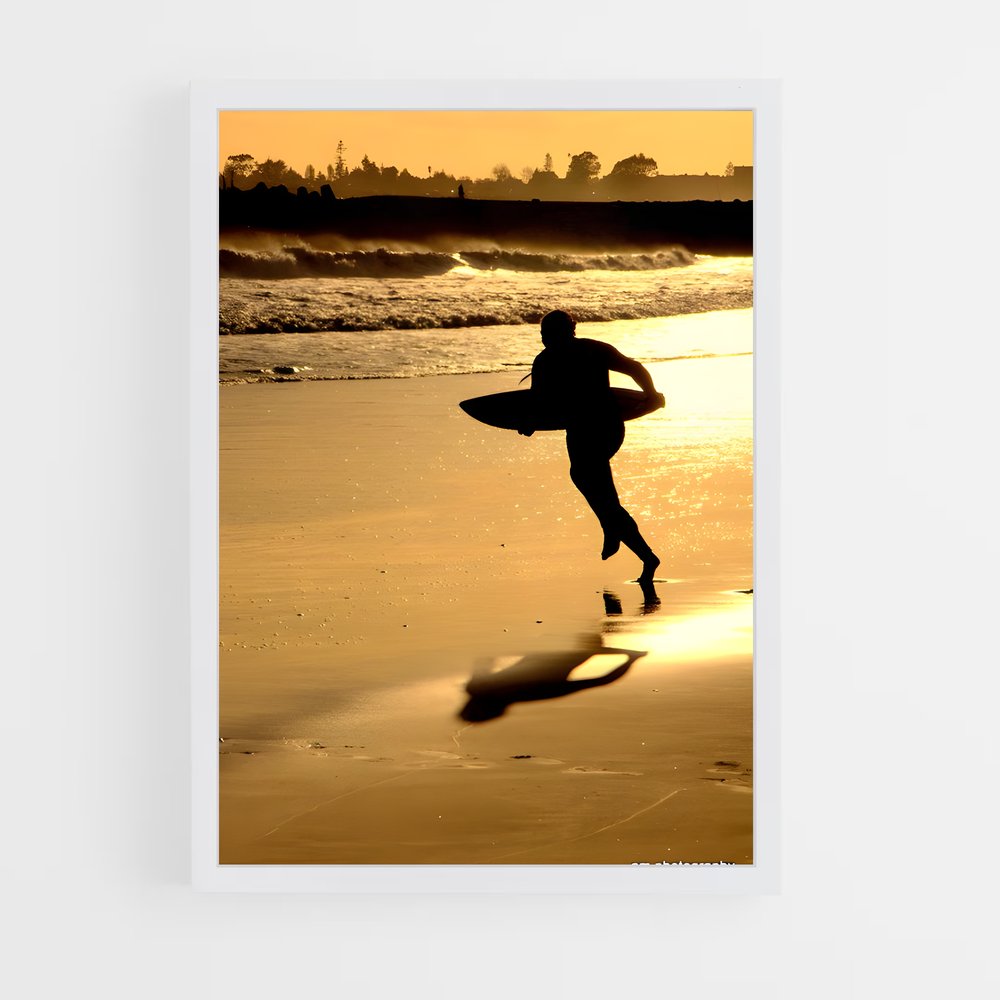 Poster Surf en Équilibre – affiche Skimboard (vue 3)