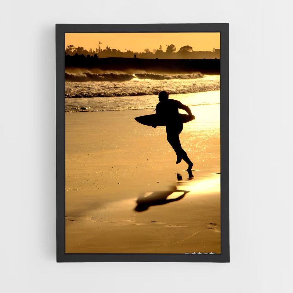 Poster Surf en Équilibre – affiche Skimboard (vue 2)