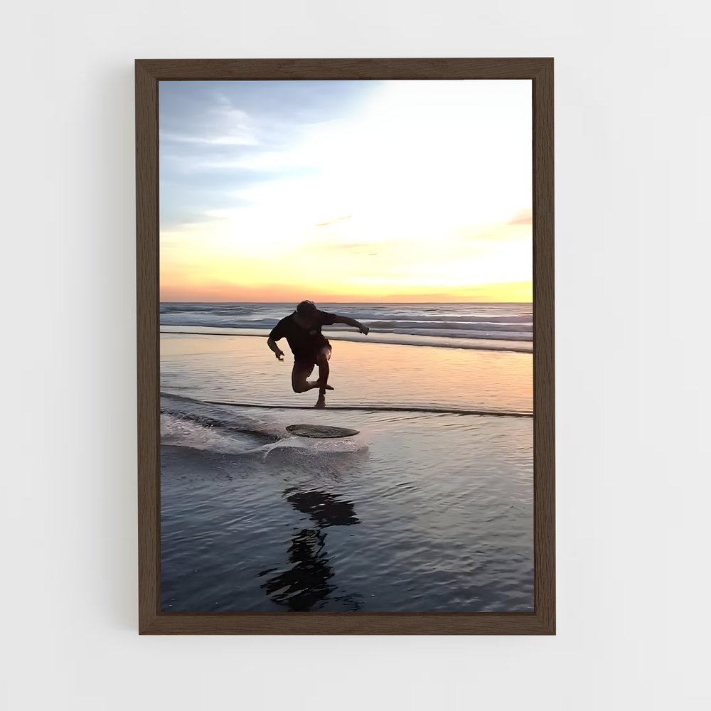 Poster Saut au Crépuscule – affiche Skimboard (vue 5)