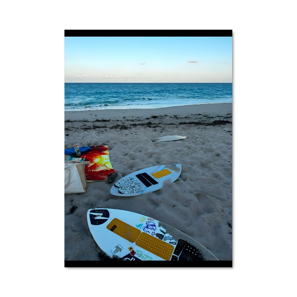 Poster Skimboard de vague