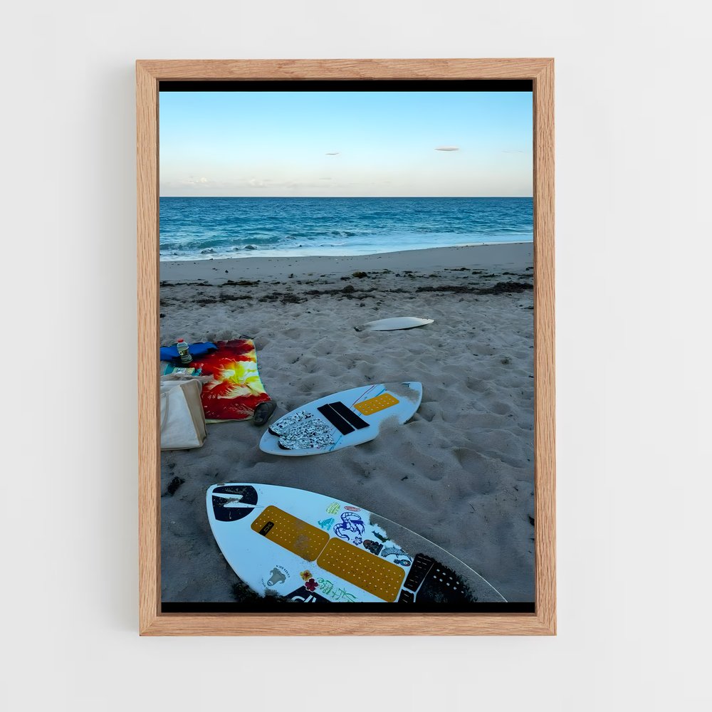 Poster Skimboard de vague (vue 4)
