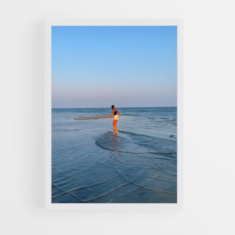 Poster Skimboard illustration (vue 3)