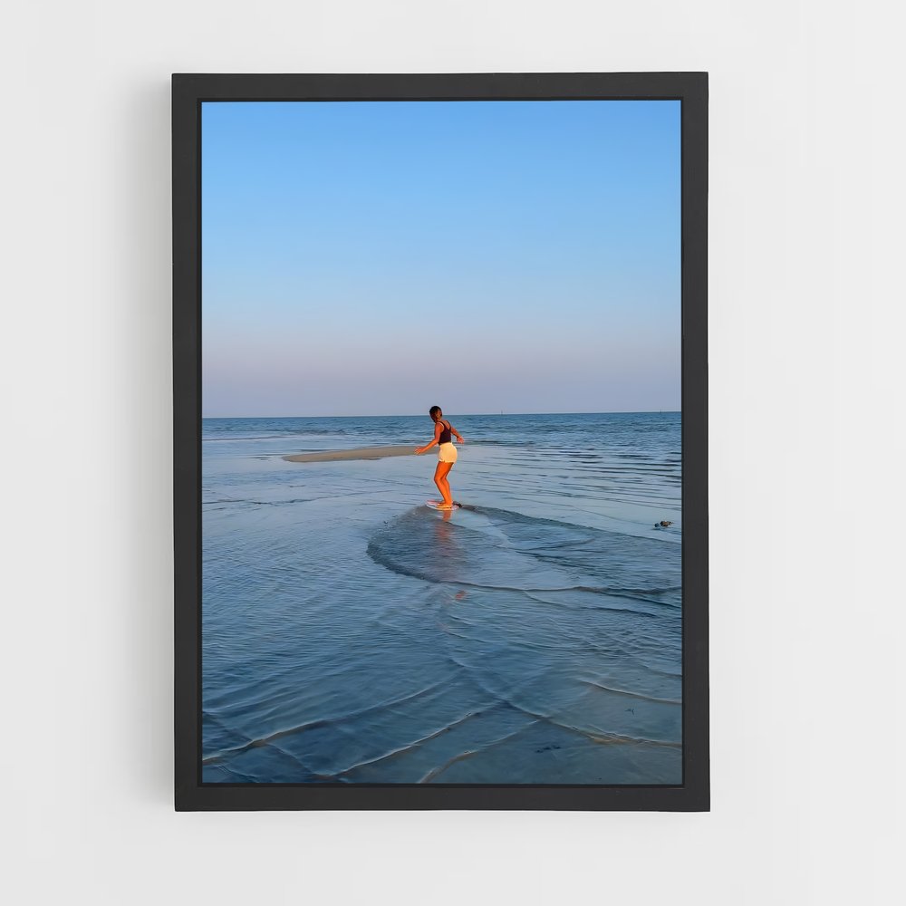 Poster Skimboard illustration (vue 2)