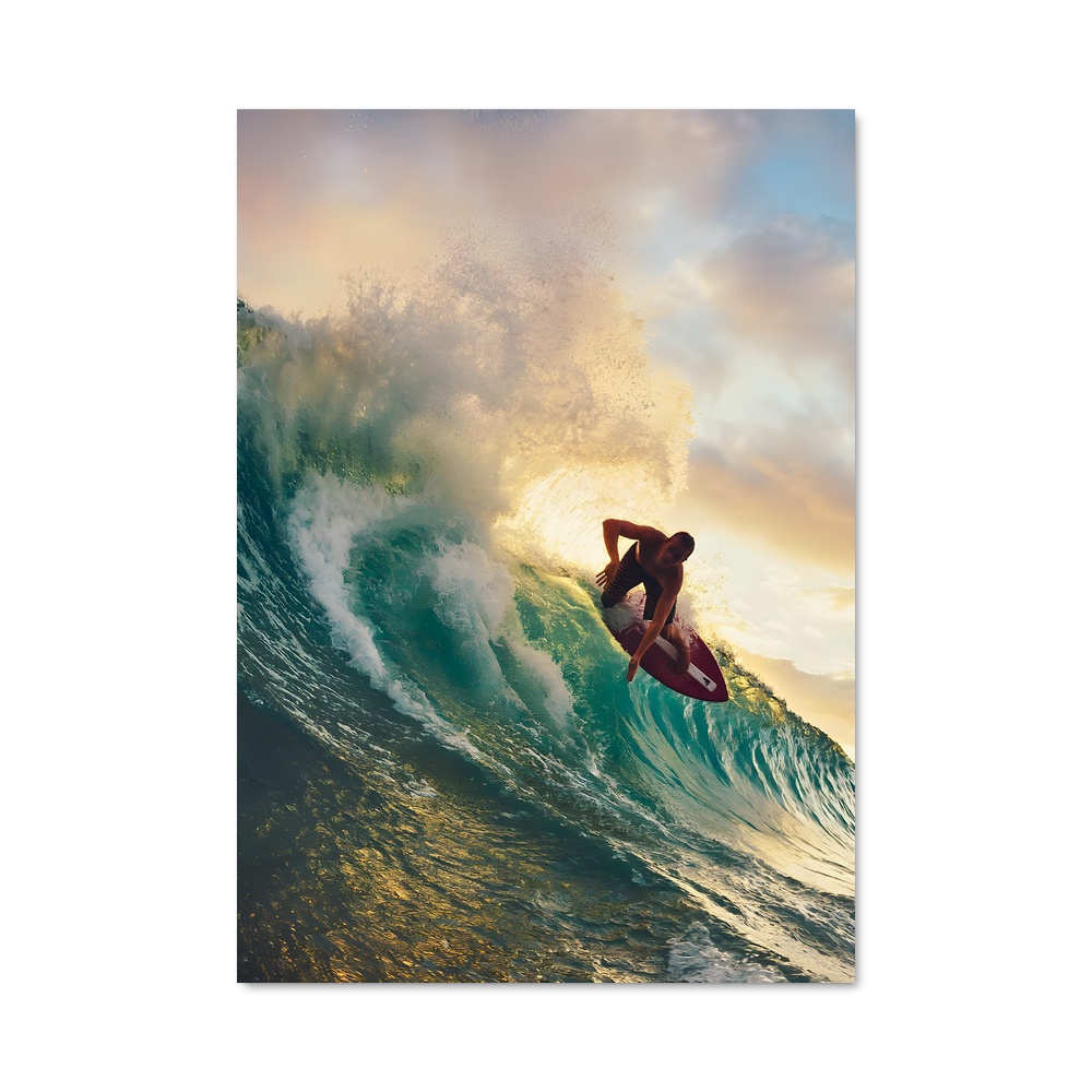 Poster Skimboard vague