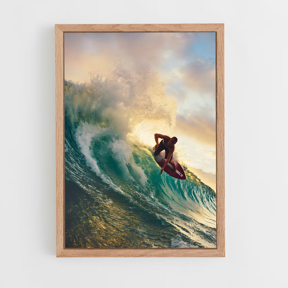 Poster Skimboard vague (vue 4)