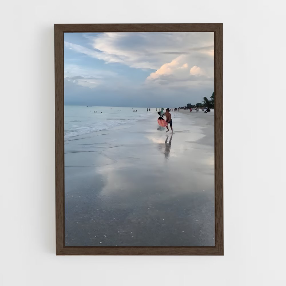 Poster Skimboard surfer (vue 5)