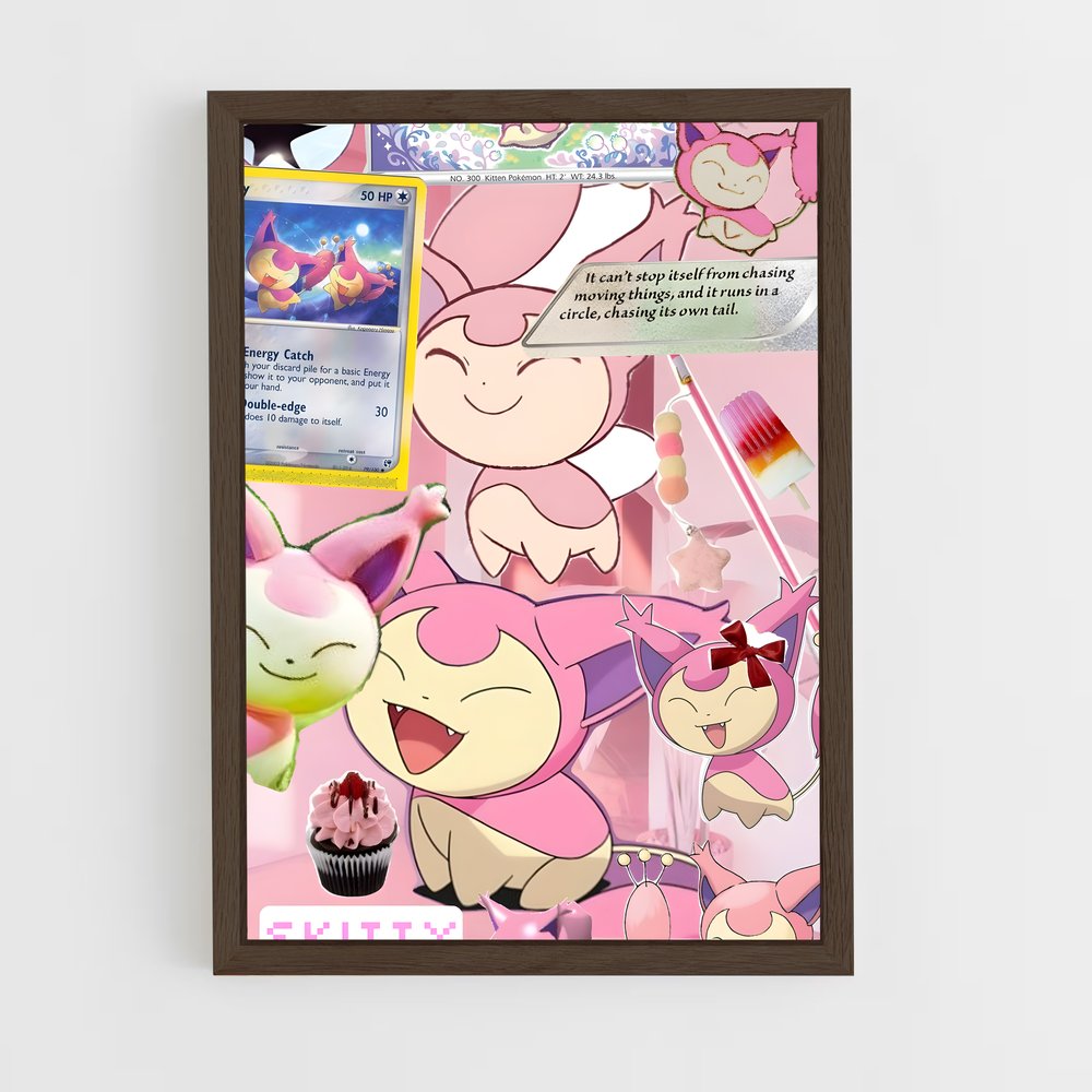 Poster Skitty Wonderland – affiche Pokemon (vue 5)