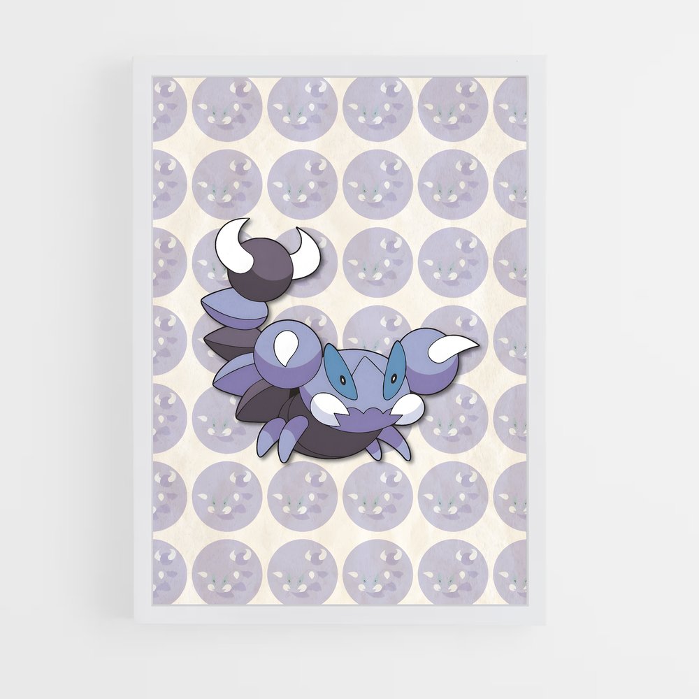 Poster Skorupi le Joyeux – affiche Pokemon (vue 3)