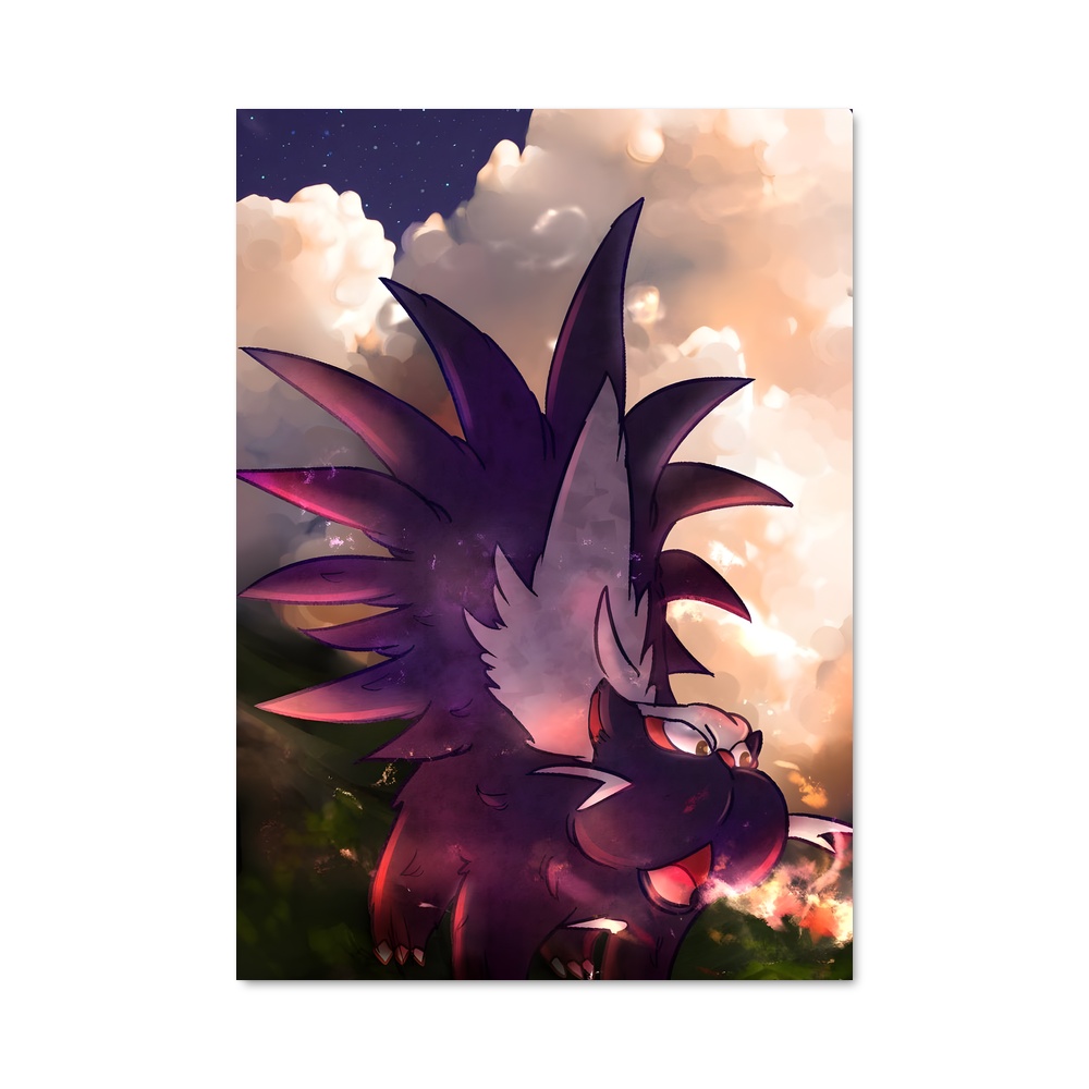 Poster Ombre de Skuntank – affiche Pokemon