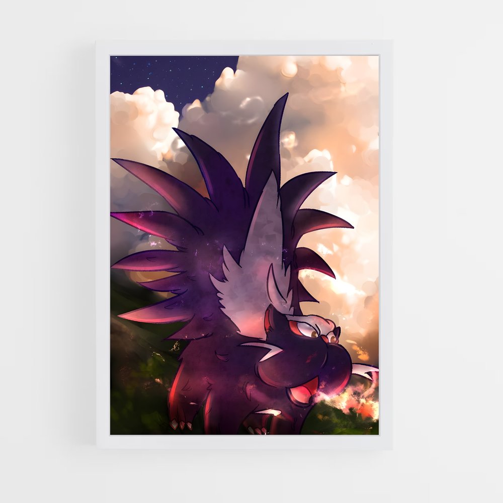 Poster Ombre de Skuntank – affiche Pokemon (vue 3)