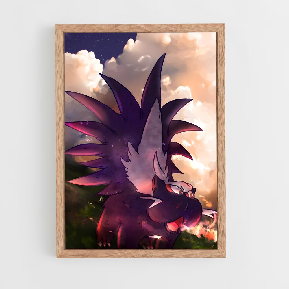 Poster Ombre de Skuntank – affiche Pokemon (vue 4)