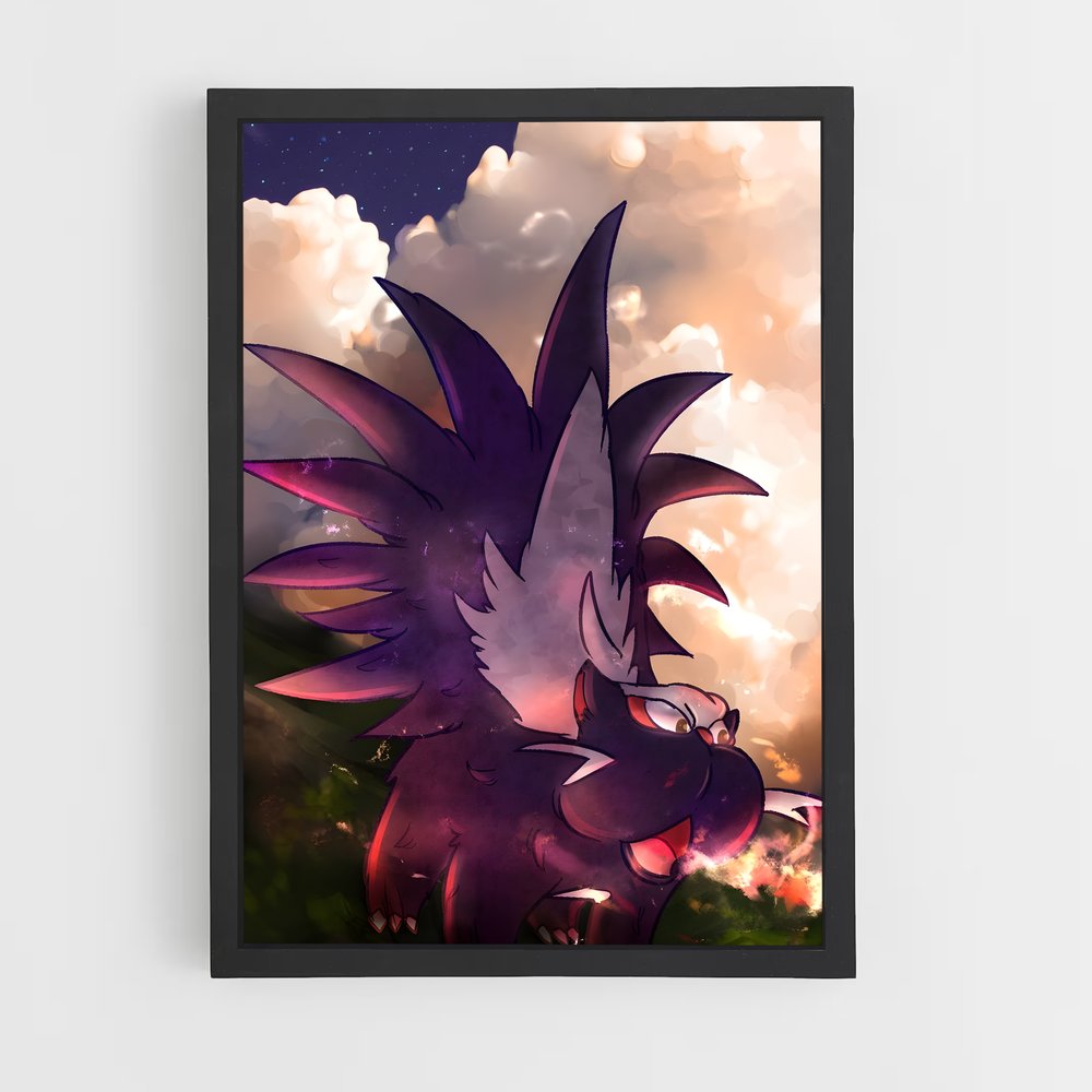 Poster Ombre de Skuntank – affiche Pokemon (vue 2)
