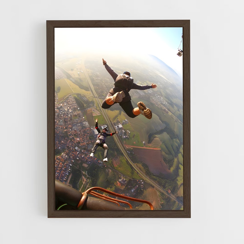 Poster Parachute Aérien – affiche Parachutisme (vue 5)