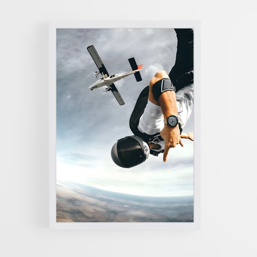 Poster Sky High Pilot – affiche Parachutisme (vue 3)