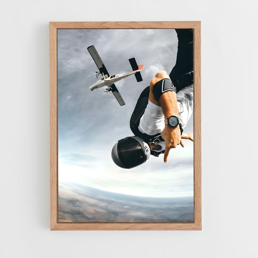 Poster Sky High Pilot – affiche Parachutisme (vue 4)